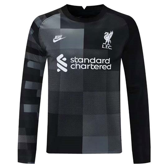 Authentic Camiseta Liverpool Portero ML 2021-2022 Negro